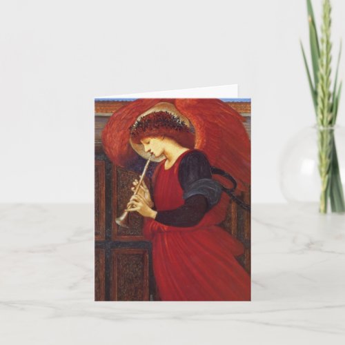 Angel with Trumpet Burne_Jones Fine Art Holiday Card