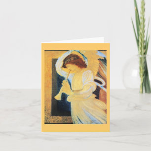 Angel with Trumpet, Burne-Jones Fine Art Holiday Card