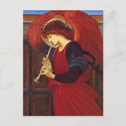 Angel with Trumpet Burne_Jones Fine Art Postcard