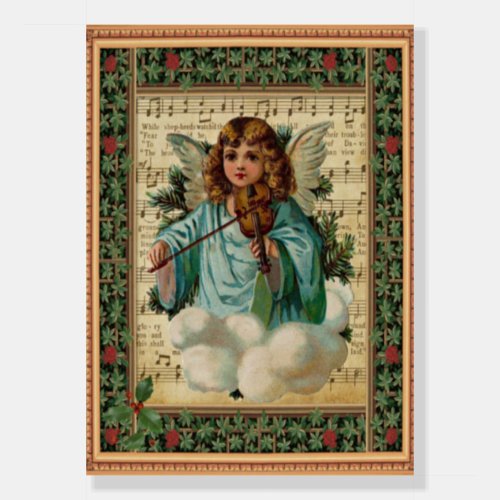 Angel with Violin popular illustration Foam Board