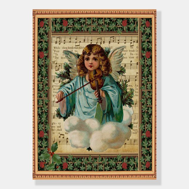 Angel with Violin, popular illustration, Foam Board (Front)