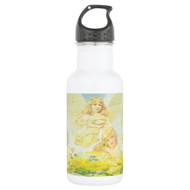 Angel with Wreath Water Bottle (Front)