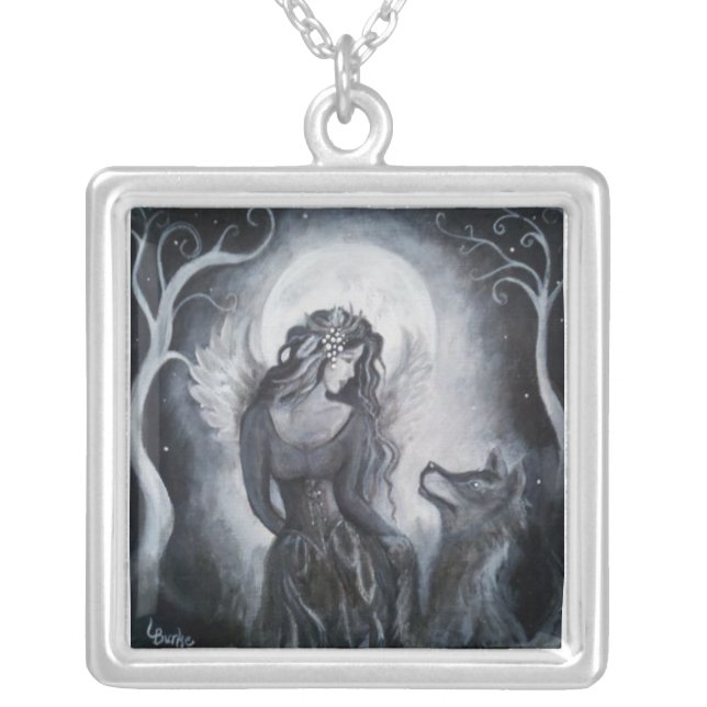 Angel Wolf Necklace (Front)