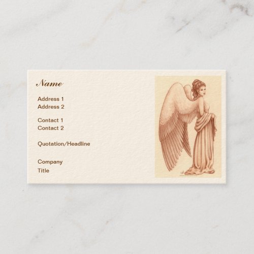 Angel Woman Business Cards