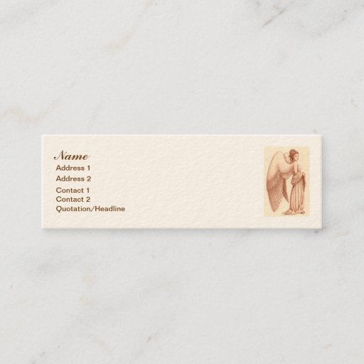 Customizable Angel Woman Business Card Template