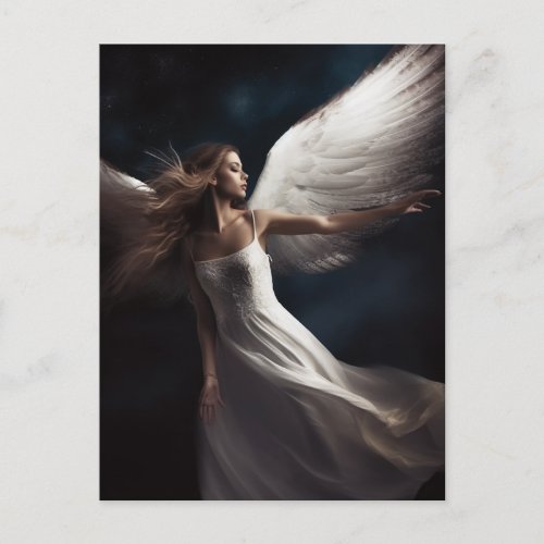 Angel Woman Photography Postcard