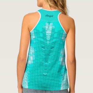 ANGEL ~ Women's Tank Top Shades of Green