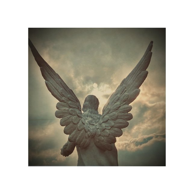Angel Wood Wall Art (Front)