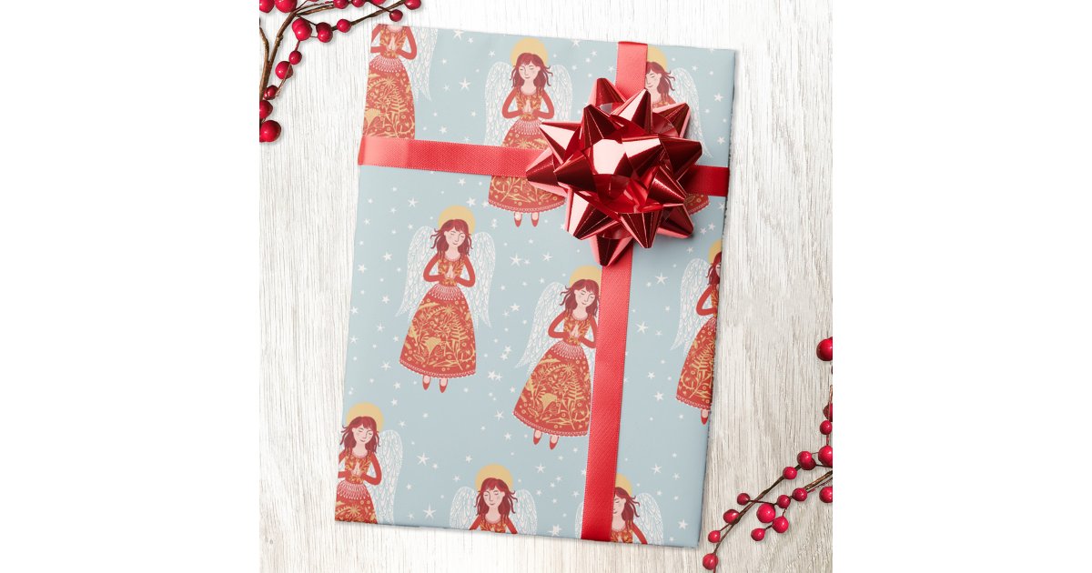 Angel Wrapping Paper | Zazzle