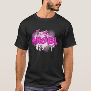 Angel y2k Aesthetic 2000s Millennial Nostalgia Pin T-Shirt