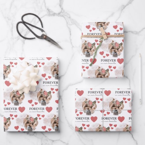 Angel Yorkie Wrapping Paper Flat Sheet Set of 3