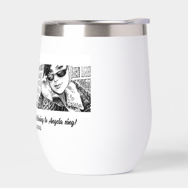 Angela Bingham Thermal Wine Tumbler (Left)