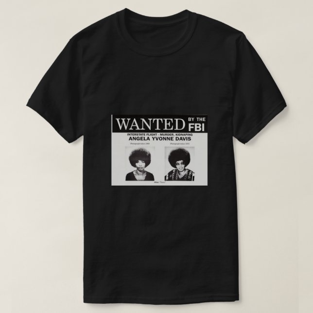 Angela Davis Wanted Tri-blend T-Shirt (Design Front)
