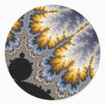 Angela - Fractal Classic Round Sticker