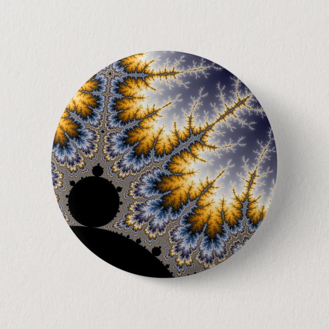 Angela - Fractal Pinback Button (Front)