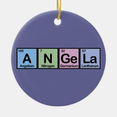 Angela made of Elements Ceramic Ornament