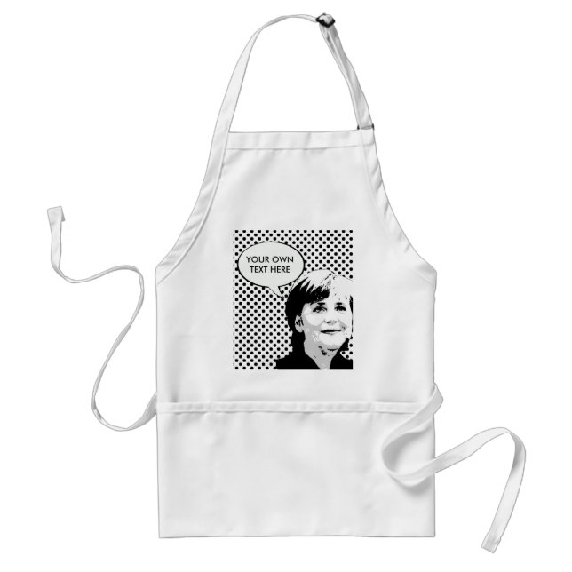 Angela Merkel Adult Apron (Front)