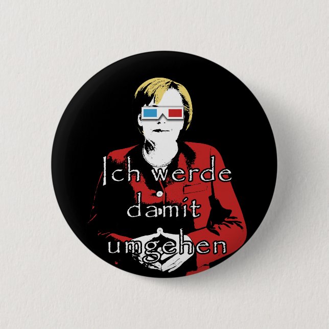 Angela Merkel Button (Front)