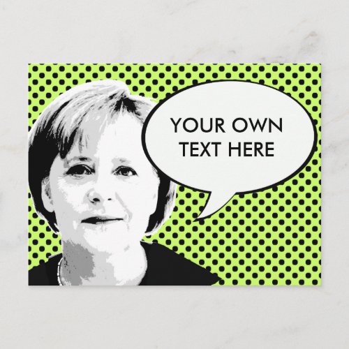 Angela Merkel __ International Leader _png Postcard