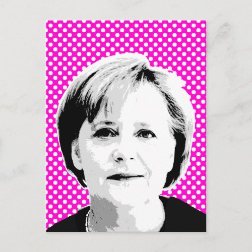 Angela Merkel __ International Leader _png Postcard