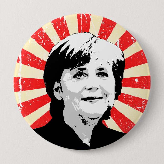 Angela Merkel Pinback Button (Front)