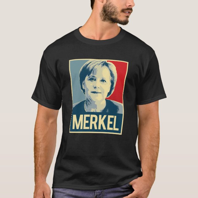 Angela Merkel Propaganda T-Shirt (Front)