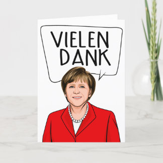 ANGELA MERKEL: Vielen Dank / Thank You Card