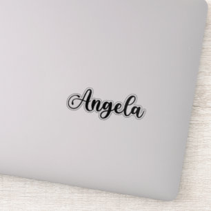 Angela Name - Handwritten Calligraphy Sticker