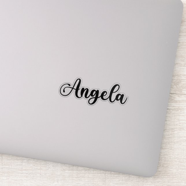 Angela Name - Handwritten Calligraphy Sticker (Detail)
