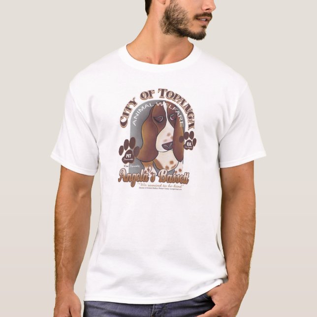 Angela's Bassett by Robyn Feeley T-Shirt (Front)
