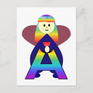 Angelbet Letter A Postcard