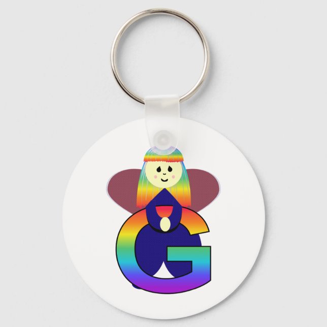 Angelbet Letter G Keychain (Front)