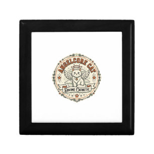 Angelcore Cat Angelcore Cat Vintage Vector Art Shi Gift Box