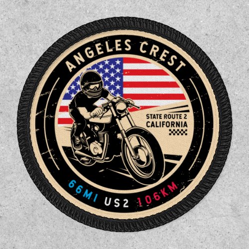 Angeles Crest Highway California Motorcycle Patch