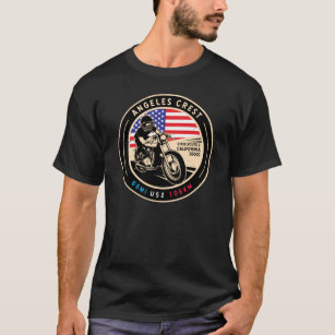 Angeles Crest Highway California Motorcycle T-Shirt