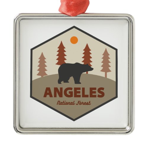 Angeles National Forest California Bear Metal Ornament