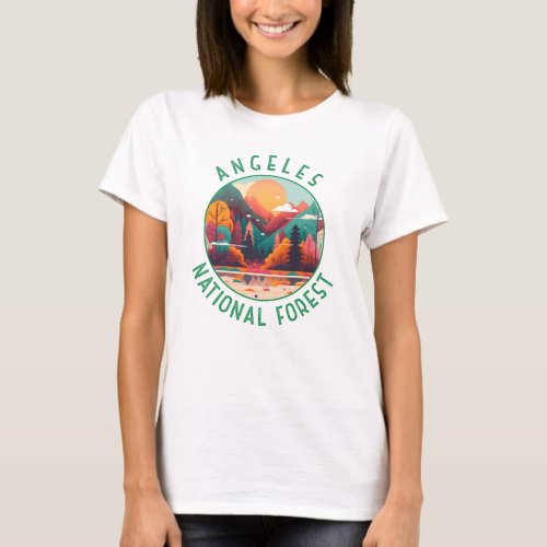 Angeles National Forest California Distressed T_Shirt