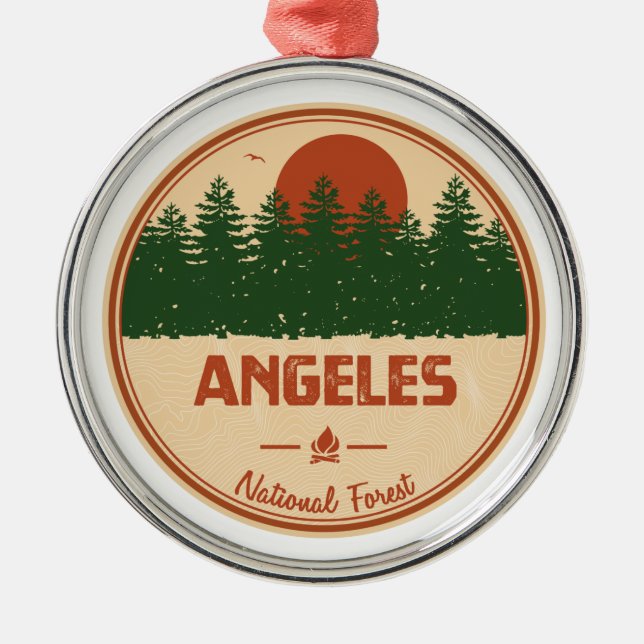 Angeles National Forest Metal Ornament (Front)