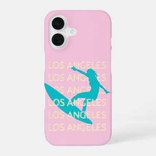 Angeles Travel Art, California, Travel Art, Preppy iPhone 16 Case