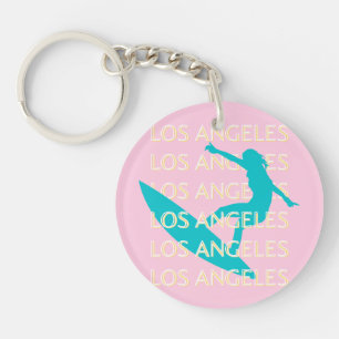 Angeles Travel Art, California, Travel Art, Preppy Keychain