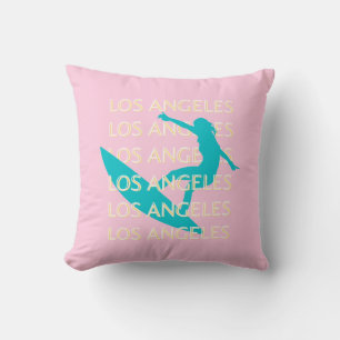 Angeles Travel Art, California, Travel Art, Preppy Throw Pillow