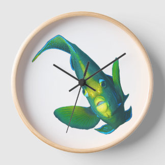 Angelfish - Abstract Design - Cut out of a photo | Clock