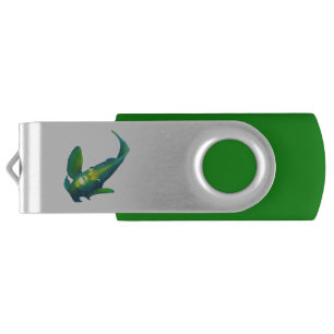 Angelfish - Abstract Design - Cut out of a photo   Flash Drive