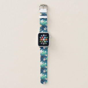 Angelfish Aquarium Pattern Apple Watch Band