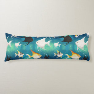Angelfish Aquarium Pattern Body Pillow