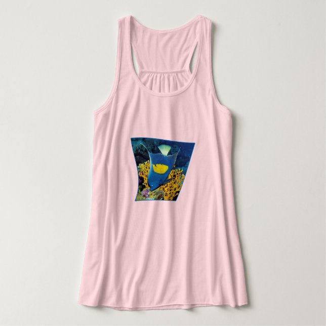 Angelfish at coral reef - Photographic design |  Tank Top (Design Front)