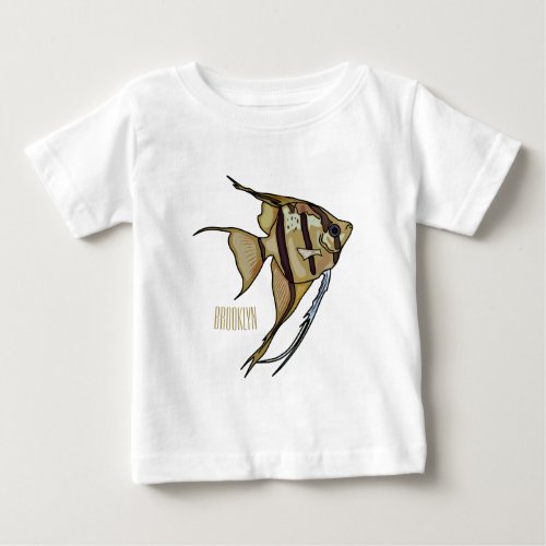 Angelfish cartoon illustration baby T_Shirt