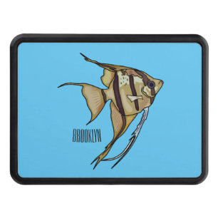 Angelfish cartoon illustration hitch cover