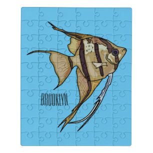 Angelfish cartoon illustration jigsaw puzzle
