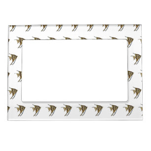Angelfish cartoon illustration magnetic frame
